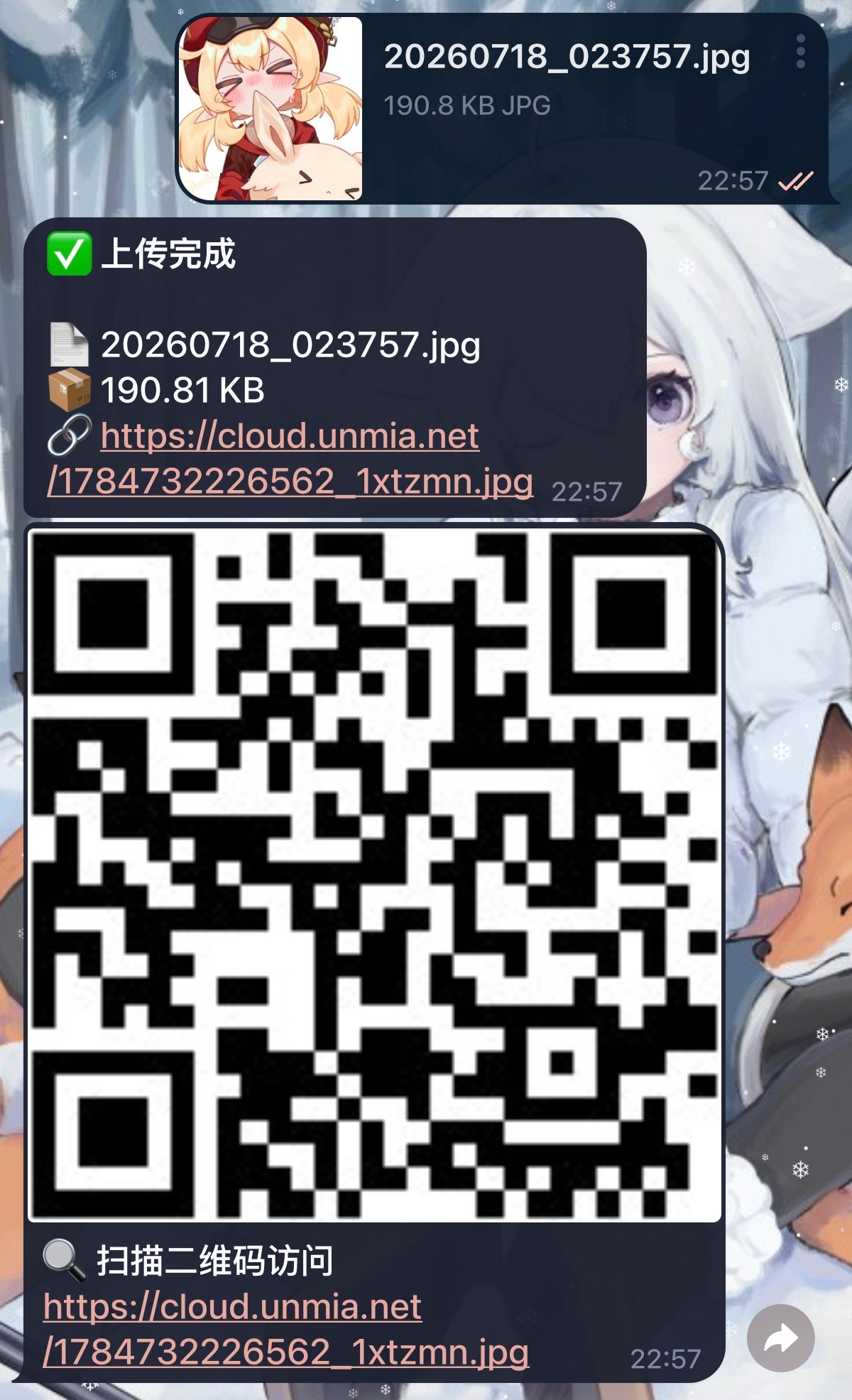 完成上传